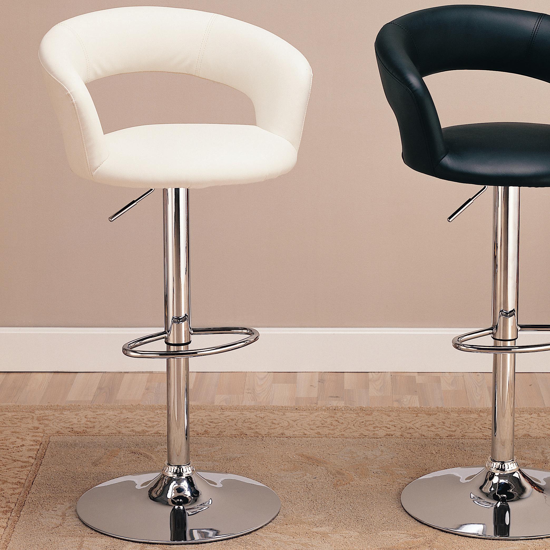 Leather bar on sale chairs with arms